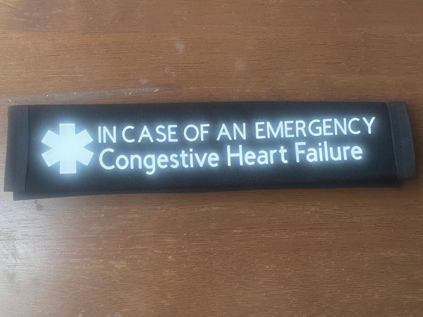 Pullover Pal Awareness Seat cover ( IN CASE OF AN EMERGENCY) Congestive Heart Failure