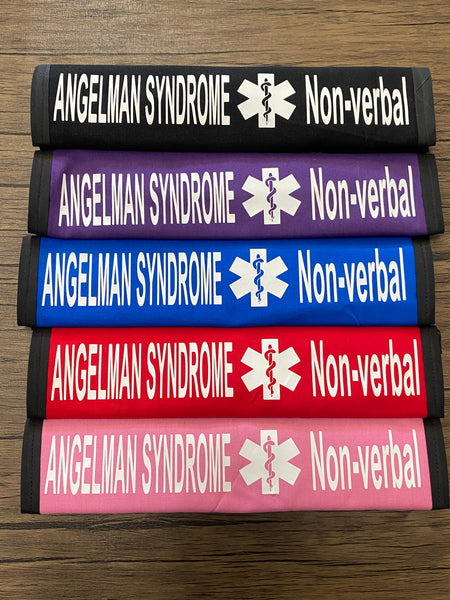 Pullover Pal Awareness Seat cover ( IN CASE OF AN EMERGENCY) ANGELMAN SYNDROME