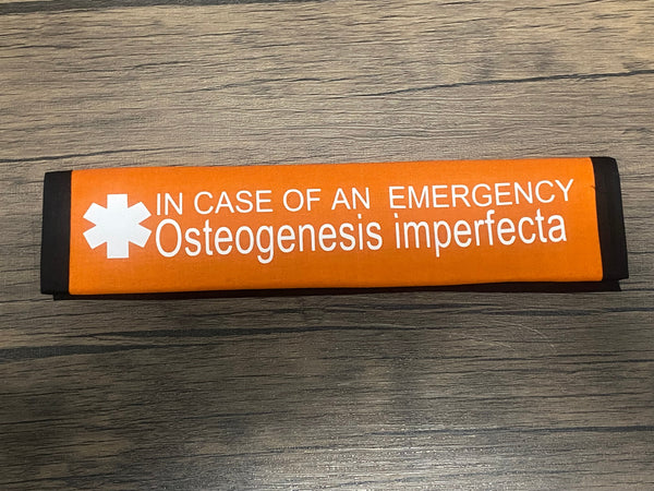 Black Pullover Pal Awareness Seat Belt Cover (Brittle Bone Disease & Osteogenesis imperfecta, and Osteoporosis