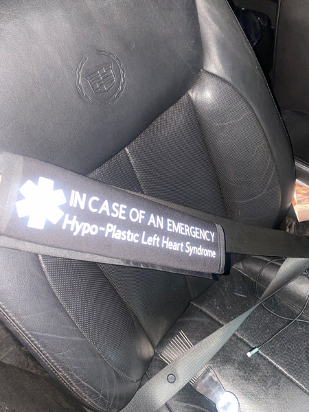 Pullover Pal Awareness Seat cover ( IN CASE OF AN EMERGENCY) Hypo-Plastic Left Heart |Syndrome, Hypo-Plastic Right Heart syndrome