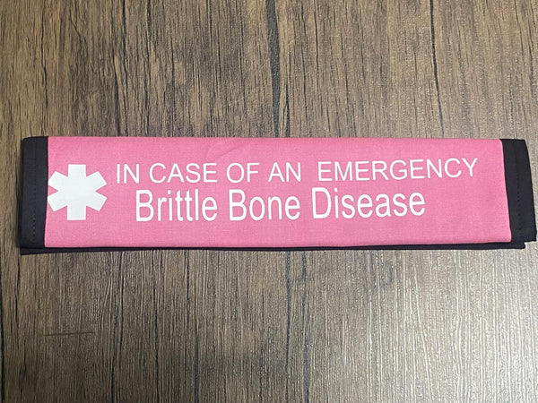 Black Pullover Pal Awareness Seat Belt Cover (Brittle Bone Disease & Osteogenesis imperfecta, and Osteoporosis