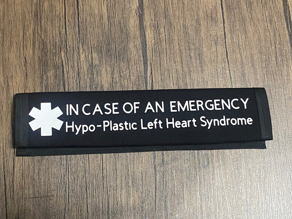 Pullover Pal Awareness Seat cover ( IN CASE OF AN EMERGENCY) Hypo-Plastic Left Heart |Syndrome, Hypo-Plastic Right Heart syndrome