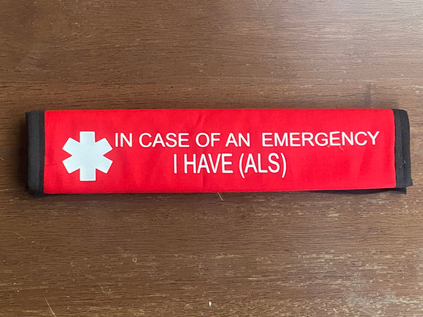 Pullover Pal Awareness Seat Belt Cover (In Case of an emergency)I Have ALS