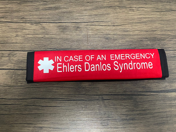 Black Pullover Pal Awareness Seat Belt Cover (In Case of an Emergency) Classical, Hypermobility Spectrum Disorder, Hypermobile Ehlers Danlos Syndrome, Ehlers Danlos Syndrome & Vascular