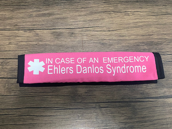 Black Pullover Pal Awareness Seat Belt Cover (In Case of an Emergency) Classical, Hypermobility Spectrum Disorder, Hypermobile Ehlers Danlos Syndrome, Ehlers Danlos Syndrome & Vascular