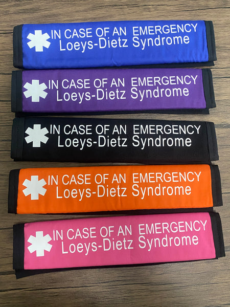 Black Pullover Pal Seat Belt Cover (Mechanical Aortic Valve,Marfan Syndrome,Loeys-Dietz Syndrome,Aortic Dissection, Aortic disorder, Aortic Aneurysm, and Risk of Aortic Dissection,