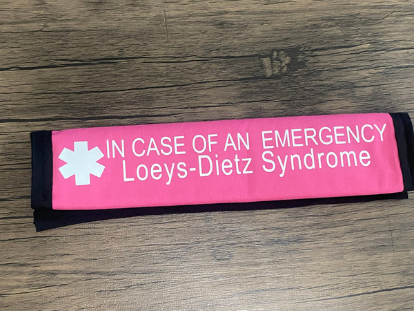 Black Pullover Pal Seat Belt Cover (Mechanical Aortic Valve,Marfan Syndrome,Loeys-Dietz Syndrome,Aortic Dissection, Aortic disorder, Aortic Aneurysm, and Risk of Aortic Dissection,