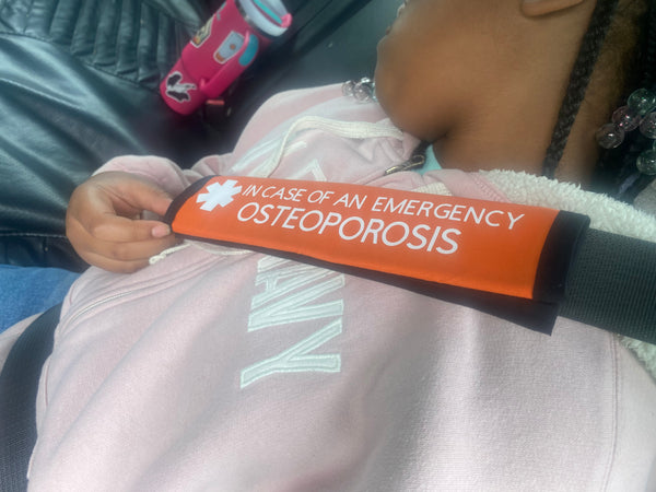 Pullover Pal Awareness Seat cover ( IN CASE OF AN EMERGENCY) OSTEOPOROSIS