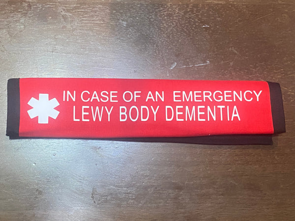 Black & Hot Pink Seat Belt Cover ( Alzheimers, Dementia, Lewy Body, Vascular, Alzheimer Sclerosis, Frontotemporal)