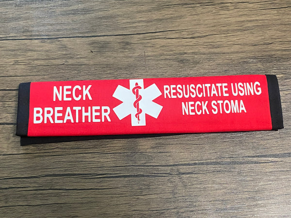 Pullover Pal Seat Belt Cover ( Neck Breather) RESUSCITAE USING NECK STOMA