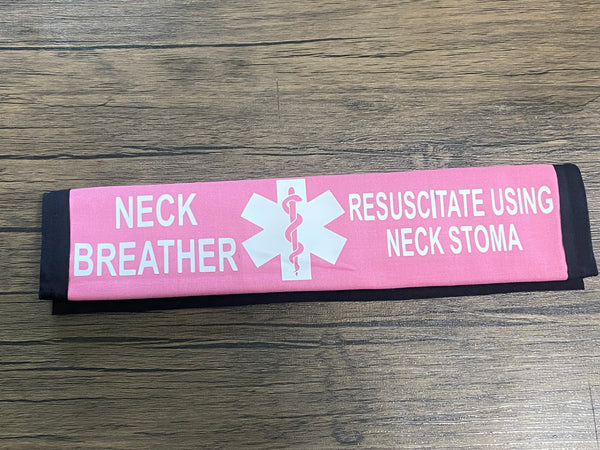 Pullover Pal Seat Belt Cover ( Neck Breather) RESUSCITAE USING NECK STOMA