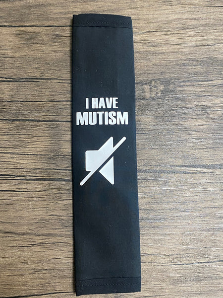 Pullover Pal Awareness Seat Belt Covers (I have MUTISM) & (Selective Mutism)