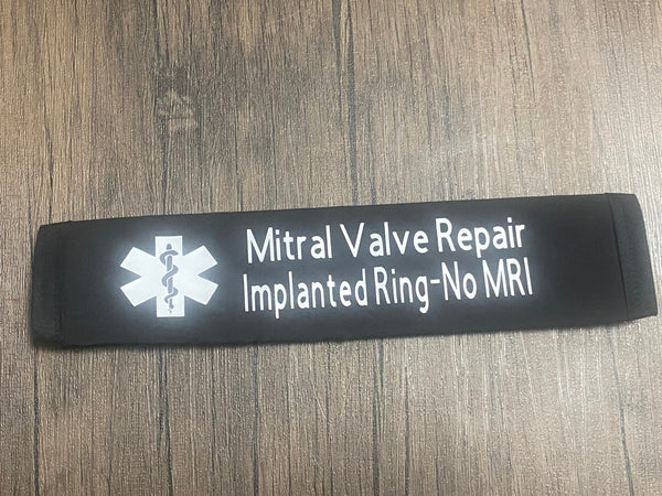 Black Pullover Pal Seat Belt Cover (ON WARFARIN MECHANICAL MITRAL VALVE & MITRAL VALVE REPAIR (IMPLANTED RING-NO MRI)