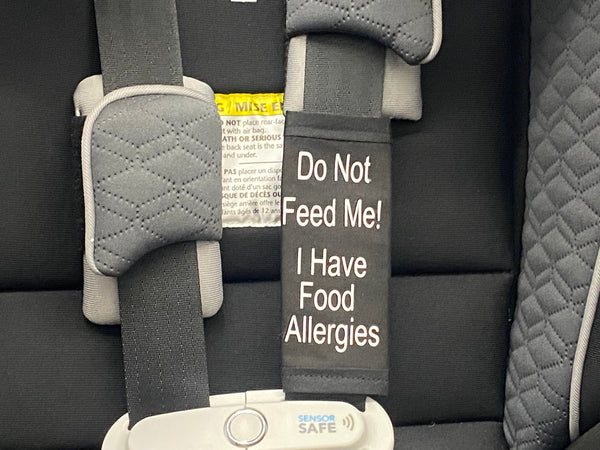 Black & Gray Pullover Pal Food Allergy Awareness Bibs & Car seat Covers