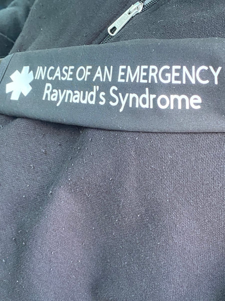 Pullover Pal Black Seat Belt Cover ( IN CASE OF AN EMERGENCY) RAYNAUD'S SYNDROME