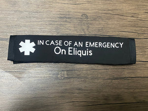 Black Pullover Pal Seat Belt Cover (In Case Of An Emergency) On APIXABAN,On Eliquis and Plavix, Protein C-Deficiency, On Eliquis, V-MEDs, & Xarelto