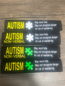 Black & Puzzle Pullover Pal Seat Belt Cover (Autism&ADHD, I HAVE ADHD, Puzzle Autism Logo, Autism Spectrum Disorder & Non-Verbal Autism