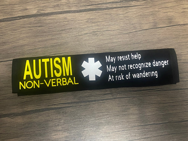 Black & Puzzle Pullover Pal Seat Belt Cover( AUTISM/EPILEPSY) (Autism&ADHD, NEURO DIVERSITY, I HAVE ADHD, Puzzle Autism Logo, Autism Spectrum Disorder & Non-Verbal Autism