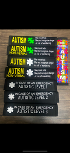 Black & Puzzle Pullover Pal Seat Belt Cover( AUTISM/EPILEPSY) (Autism&ADHD, NEURO DIVERSITY, I HAVE ADHD, Puzzle Autism Logo, Autism Spectrum Disorder & Non-Verbal Autism