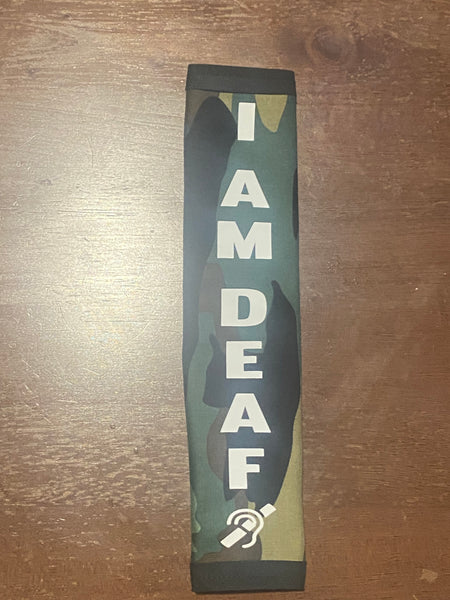 Pullover Pal Camouflage Awareness Seat Belt Cover (Deaf and Hard of Hearing)