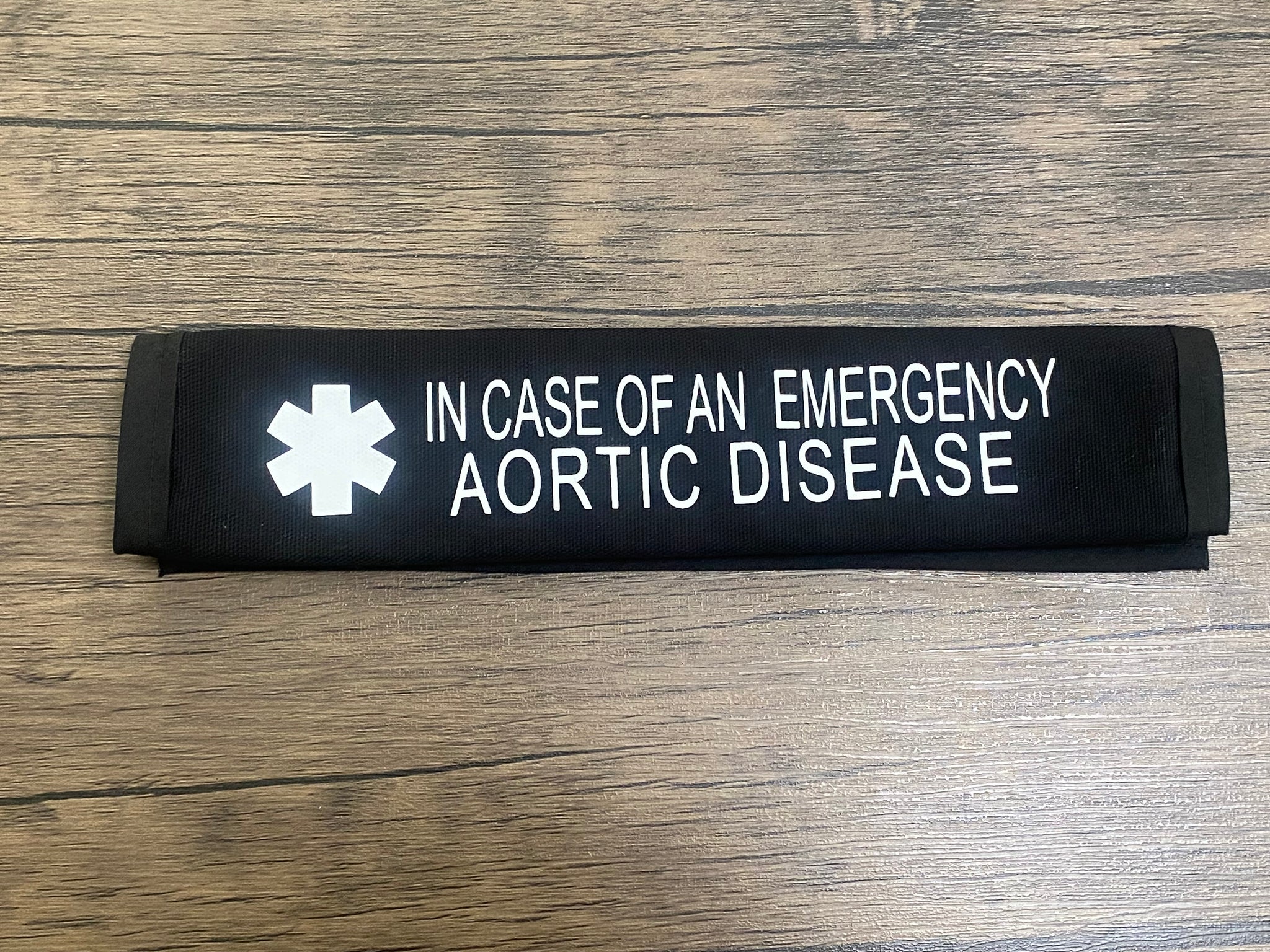 Pullover Pal Awareness Seat Belt Covers (IN CASE OF AN EMERGENCY) AORTIC DISEASE