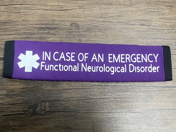 Pullover Pal Awareness Seat Belt Covers (IN CASE OF AN EMERGENCY) Functional Neurological Disorder