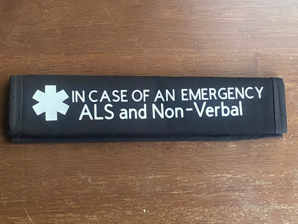 Pullover Pal Awareness Seat Belt Cover (In Case of an emergency)I Have ALS
