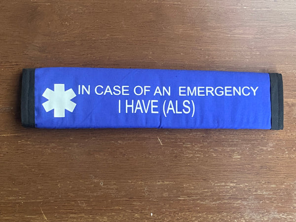 Pullover Pal Awareness Seat Belt Cover (In Case of an emergency)I Have ALS