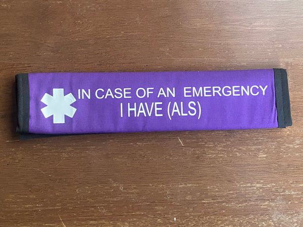 Pullover Pal Awareness Seat Belt Cover (In Case of an emergency)I Have ALS
