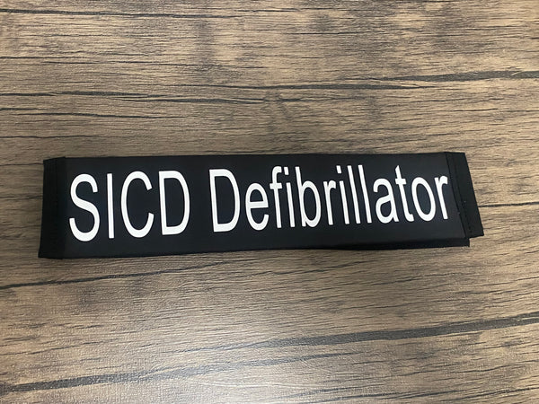 Pullover Pal Black Seat belt Cover (SICD Defibrillator, Pacemaker,PACEMAKER NO MRI!, Implanted Defibrillator, Pacemaker/Defibrillator & Implanted Cardiac Device