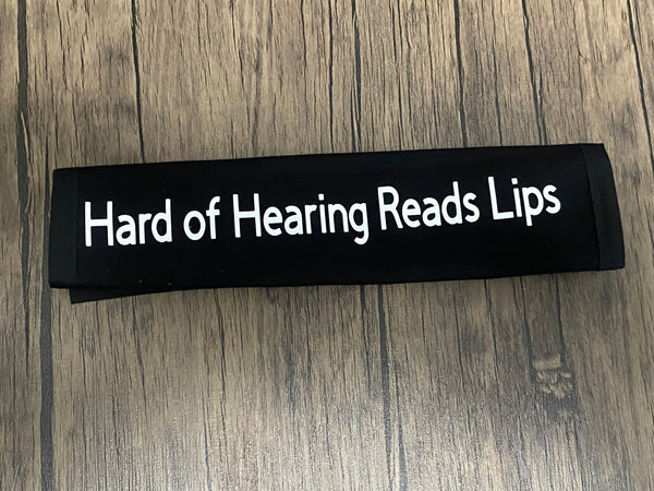 Pullover Pal Seat Belt Covers ( I am Deaf,Deaf wears hearing aids and uses ASL, Deaf and can Read Lips, DeafBlind, & I am deaf and use ASL)