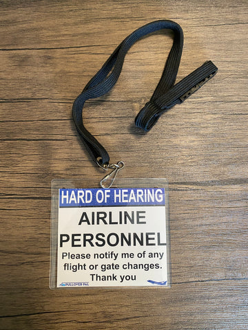 Hard of Hearing ( Airline Personnel) Lanyard