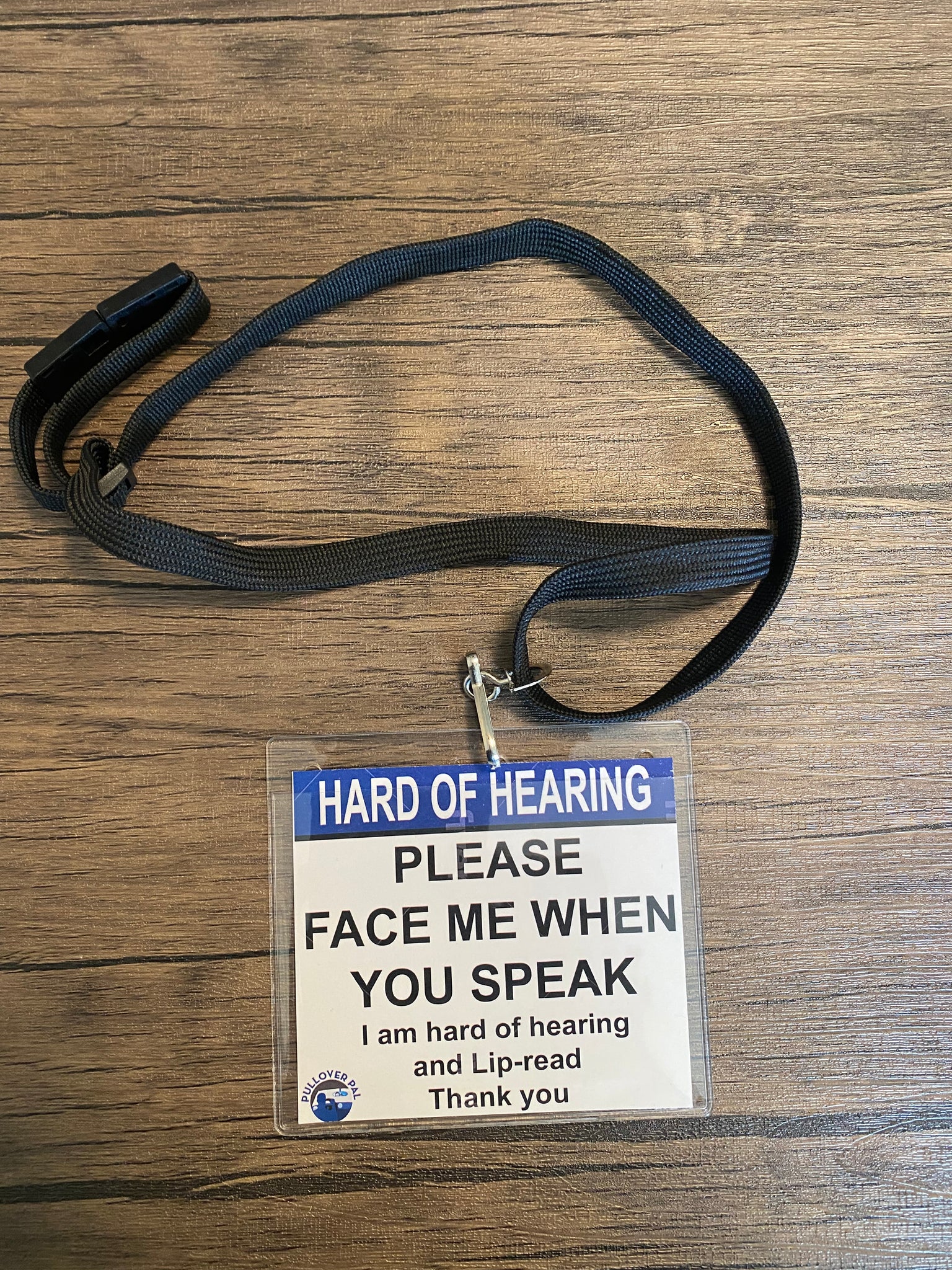 Hard Of Hearing (Please Face Me When You Speak) Lanyard