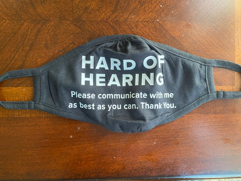 Deaf Mask Face Mask I Am Deaf, Hard of Hearing, BSL Interpreter, ASL Interpreter ...