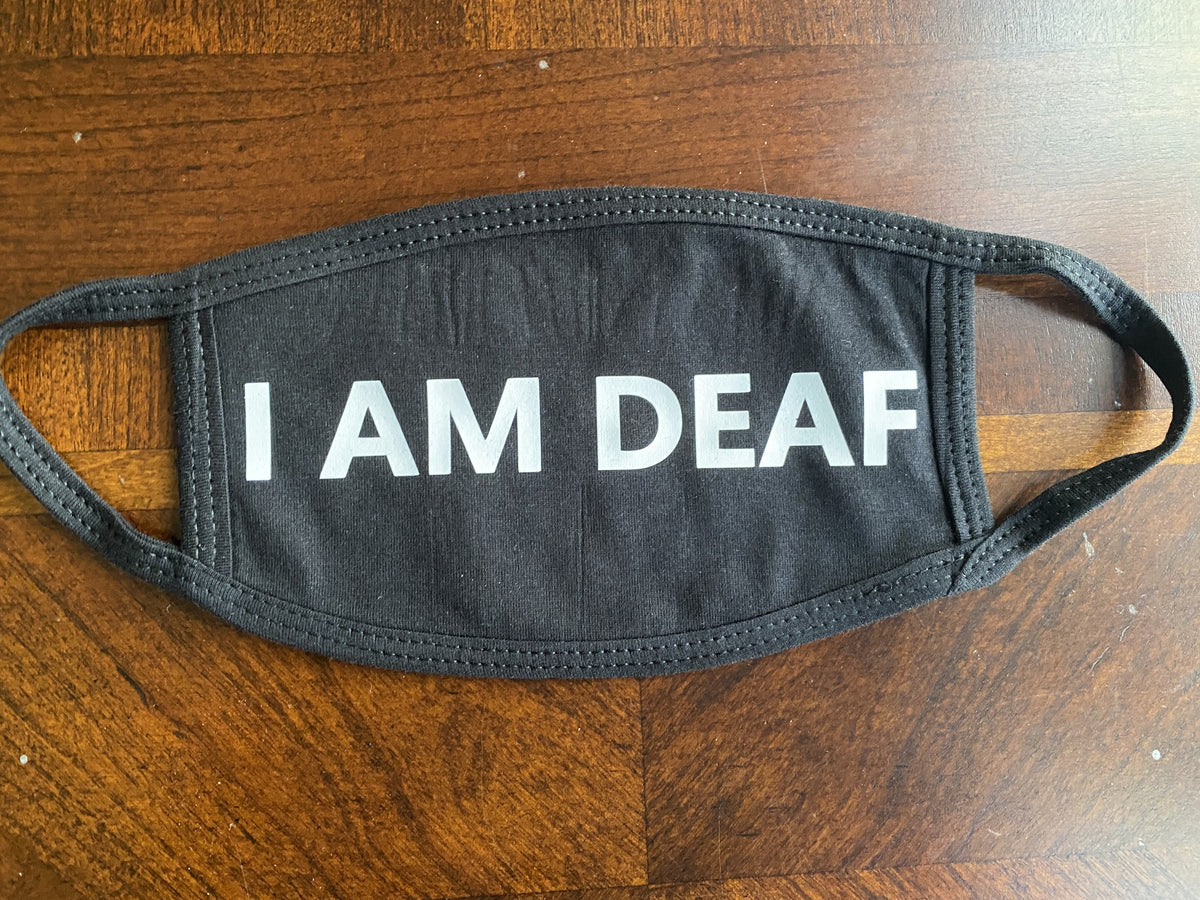 Deaf Mask I am Deaf (Cloth Face Mask Kids Size) – Pullover Pal