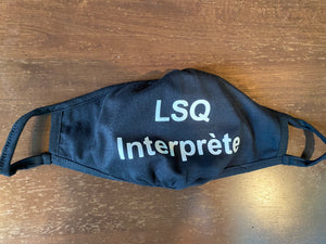 LSQ Interprete (Cloth Face Mask Adult Size)