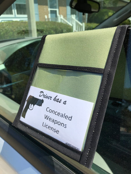 Driver has Concealed Weapons License (Card Only)