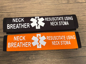 Black & Orange Seat Belt Cover ( Neck Breather)