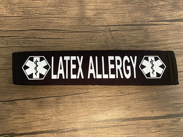 Pullover Pal Seat Belt Cover (Latex Allergy, Severe Allergy(I need my Epipen), Penicillin Allergy, &  Individual on Blood Thinner)