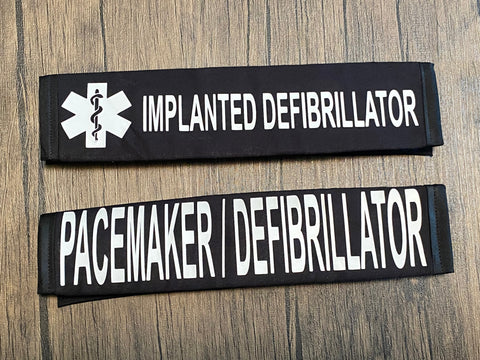 Pullover Pal Black Seat belt Cover (SICD Defibrillator, Pacemaker,PACEMAKER NO MRI!, Implanted Defibrillator, Pacemaker/Defibrillator & Implanted Cardiac Device