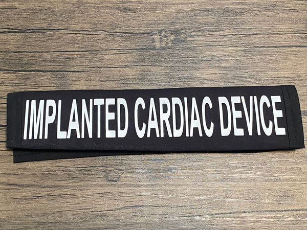 Pullover Pal Black Seat belt Cover ( Pacemaker,PACEMAKER NO MRI!, Implanted Defibrillator, Pacemaker/Defibrillator & Implanted Cardiac Device