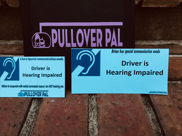 Driver Is Hearing Impaired (Card Only)